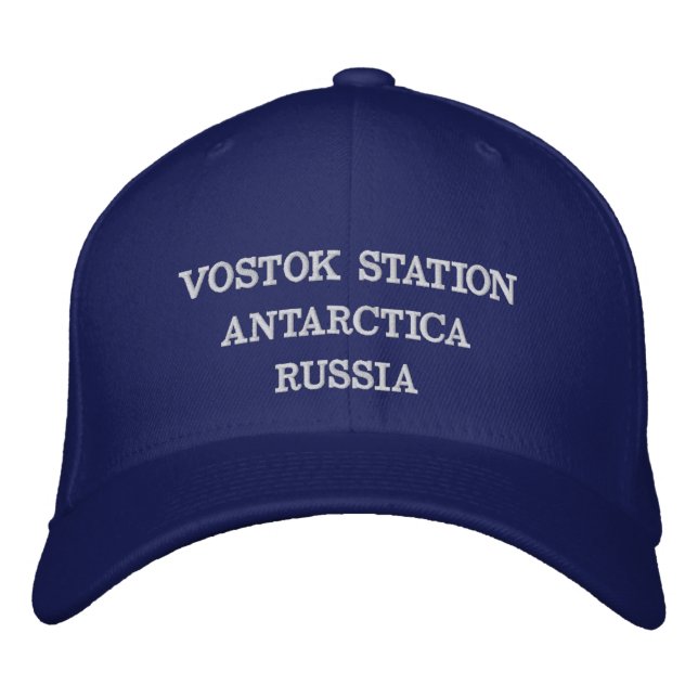 Estación de Vostok Rusia Gorra Antártico (Anverso)
