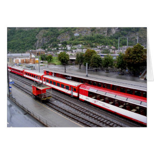 Estación del bergantín en Suiza