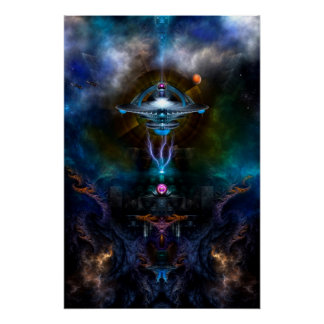 Estación Espacial Ansarious Perfect Poster