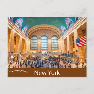 Estación Grand Central Tarjeta Postal de Nueva Yor