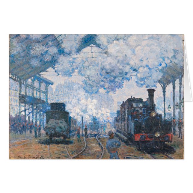 Estación Monet - Saint-Lazare, llegada del tren (Anverso (Horizontal))