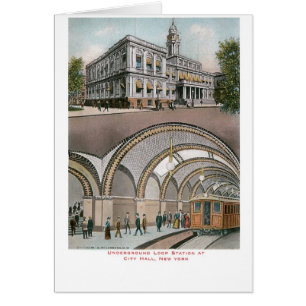 Estación subterráneo del lazo en ayuntamiento,