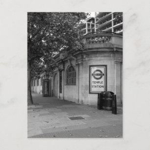 Estación Temple, postal de Londres Reino Unido