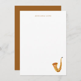 Estacionalidad saxofónica - Tarjeta saxofónica per