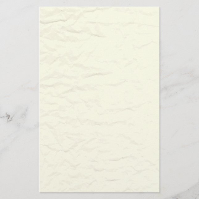 Estacionamiento de papel blanco arrugado (Anverso)