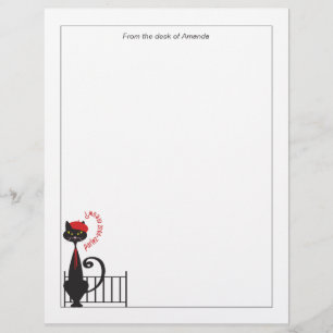 Estacionamiento de papel de biela de gato