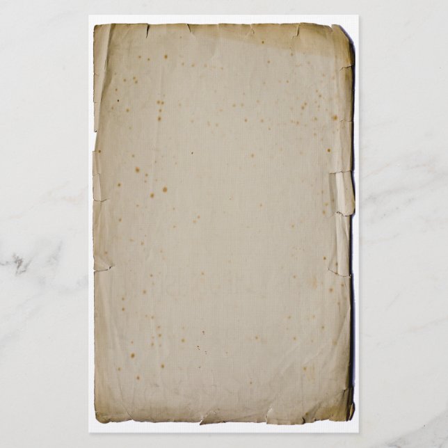 Estacionamiento de papel de fin de libro viejo (Anverso)