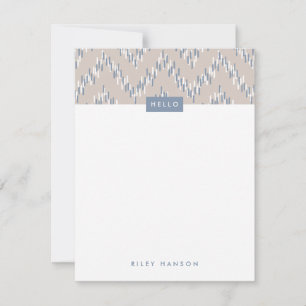 Estacionamiento del Boho Ikat Zig Zag - Taupe