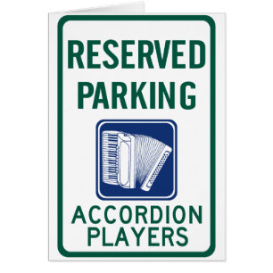 Estacionamiento del jugador del acordeón