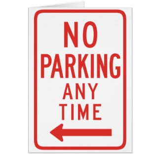 Estacionamiento prohibido (dejado)