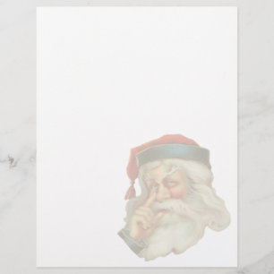 Estacionamiento vintage de membrete navideño