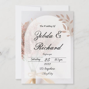 Estacionario de invitación a bodas