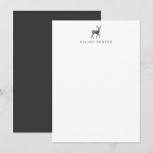 Estacionería De Deer - Tarjetas De Nota De Agradec