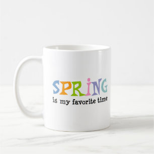 estaciones primavera época favorita taza de café
