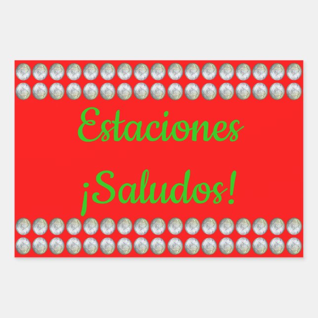 Estaciones ¡Saludos! Papel Tres Pack (Anverso)
