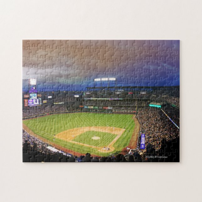 Estadio de Béisbol -11x14 Puzzle con Caja de Regal