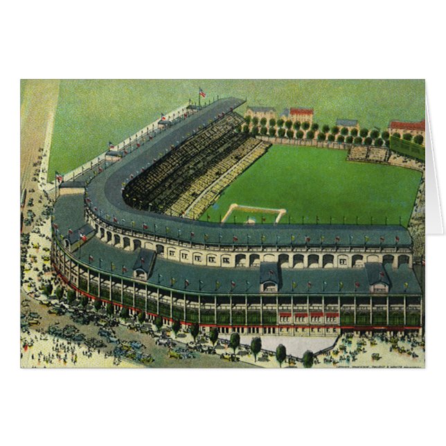 Estadio Vintage de Béisbol Deportivo, Vista Aérea (Anverso (Horizontal))