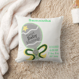 Estadísticas de nacimiento de bebé, almohada de so