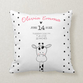 Estadísticas de natalidad Nursery Tirar almohada m