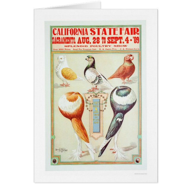 Estado 1909 justo de California (Frente)