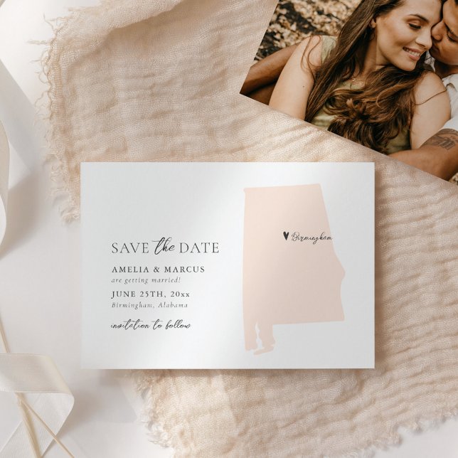 Estado de Alabama Guardar la tarjeta de fecha (Subido por el creador)