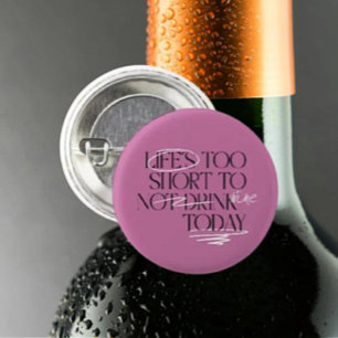 Estado de ánimo de vino garabateado – Botón de Pin