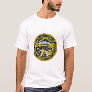 Estado de la camiseta de la bandera de Nebraska