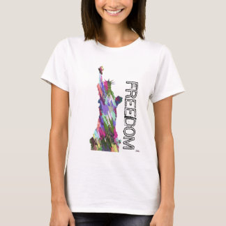 Estado de la camiseta de la libertad y de la
