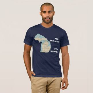 Estado de la camiseta de Michigan - agua 41,5% -