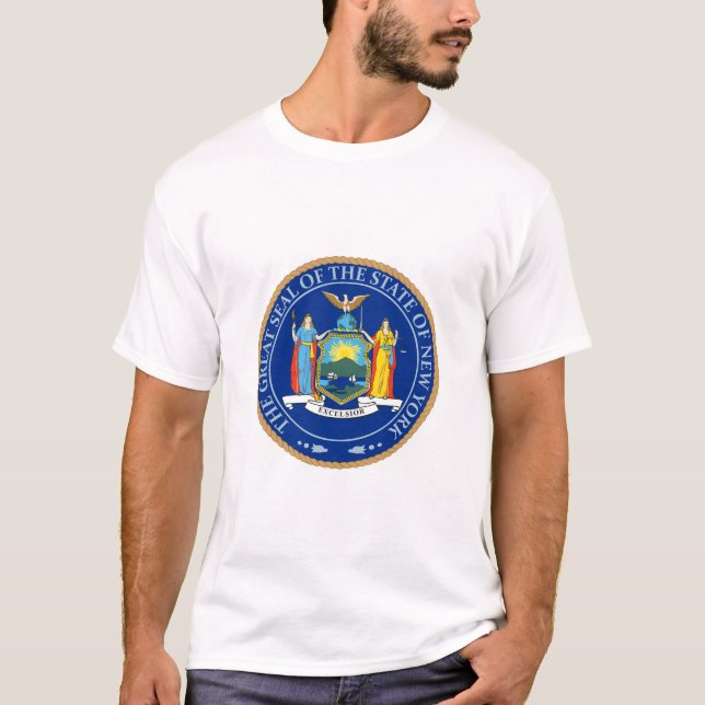 Estado de la camiseta del sello de la bandera de (Anverso)