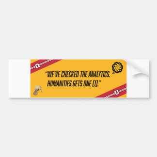 Estado de la pegatina del parachoques de las human