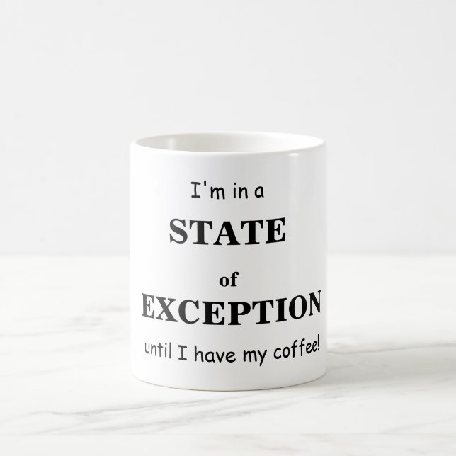 Estado de la taza de café de la excepción (Centro)