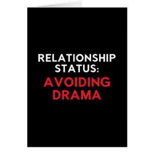 Estado de las relaciones evitando el drama, los so