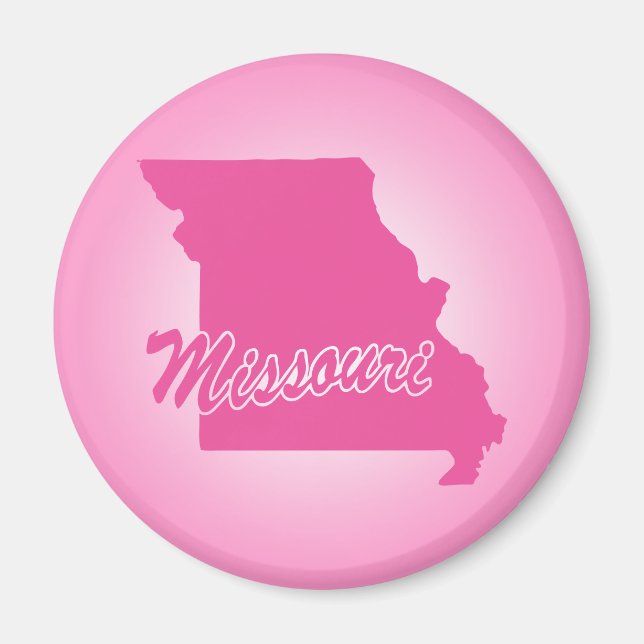 Estado de Misuri Imán Rosa (Frente)