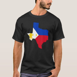 Estado de Texas Filipinas Camisa de Bandera Filipi
