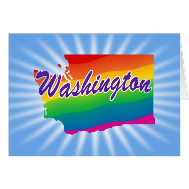 Estado de Washington Arcoíris (Anverso (Horizontal))
