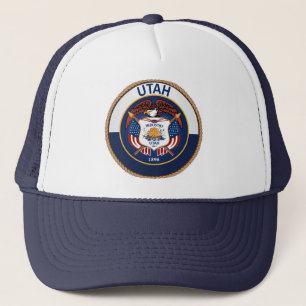 Estado del gorra del camionero del sello de la