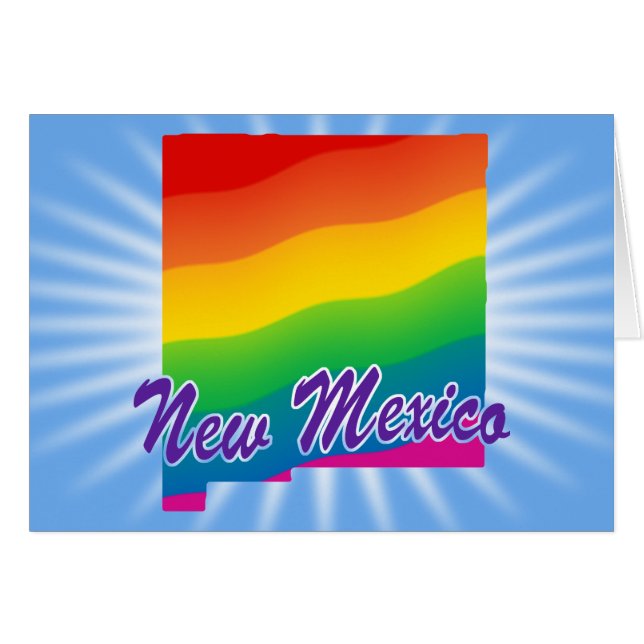 Estado Lluvia de Colores de Nuevo México (Anverso (Horizontal))