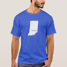 Estado natal de Indiana en camiseta