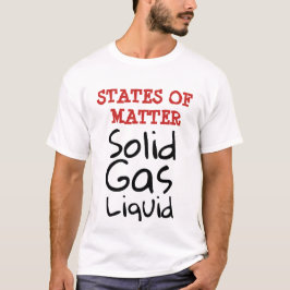 ESTADOS DE LA MATERIA, camiseta escolar