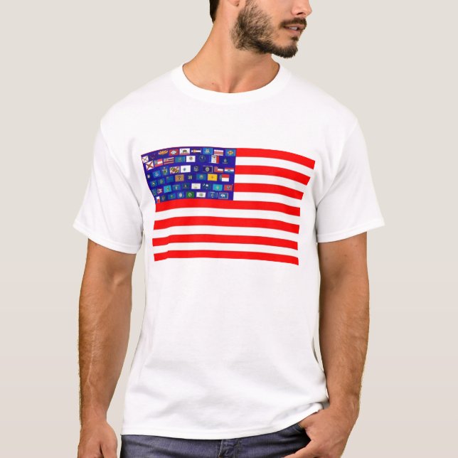 ESTADOS DE LOS E.E.U.U. PARA LA CAMISETA DE LAS (Anverso)