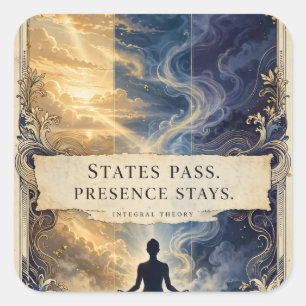 Estados pasan, presencia permanece — Calcomanía de