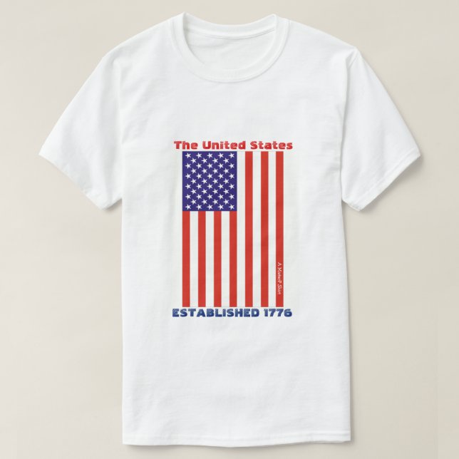 Estados Unidos (1776) - Una camiseta MisterP (Diseño del anverso)