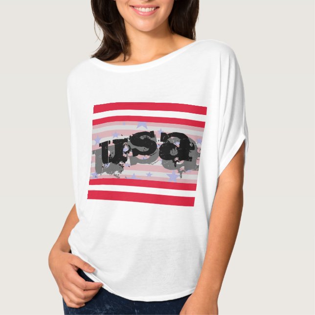 Estados Unidos: 4 de julio, camiseta patriótica (Anverso)