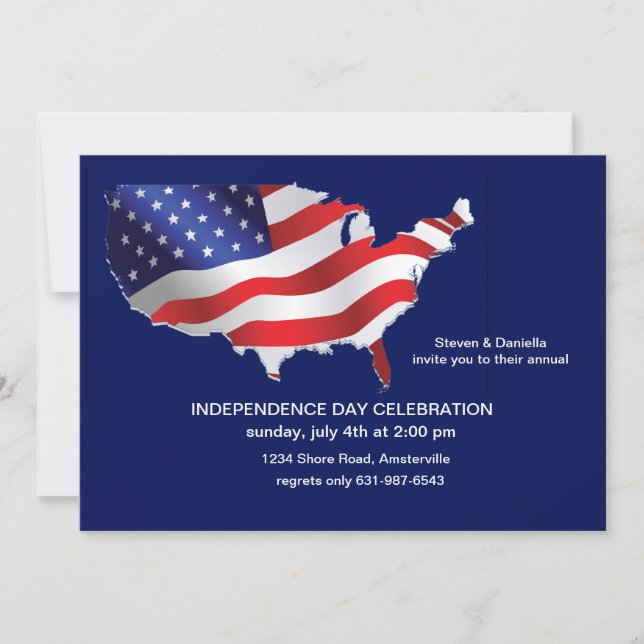 Estados Unidos de América Invitación Patriótica (Anverso)