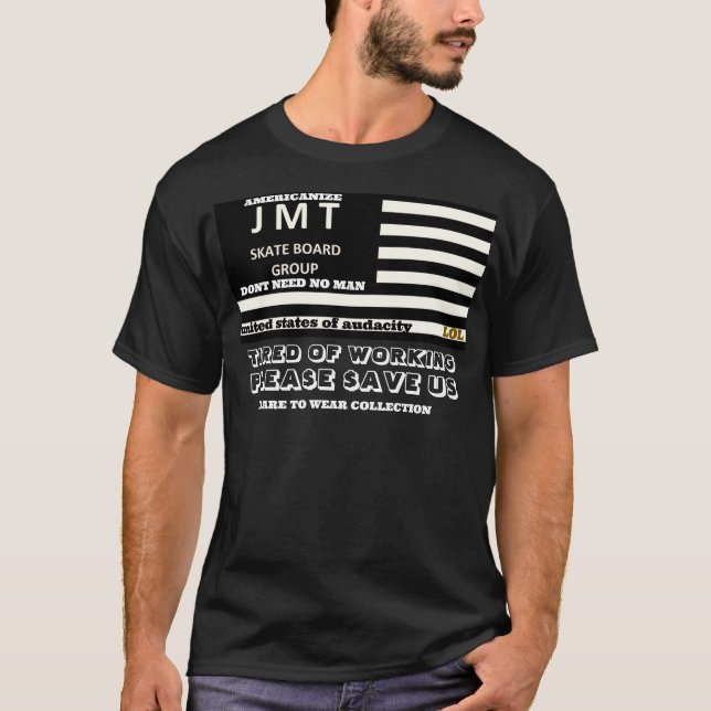 ESTADOS UNIDOS DE AUDACIDAD. Camiseta oscura básic (Anverso)