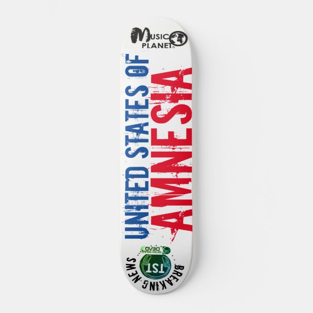 Estados Unidos de la Amnesia / TST Skateboard (Anverso)