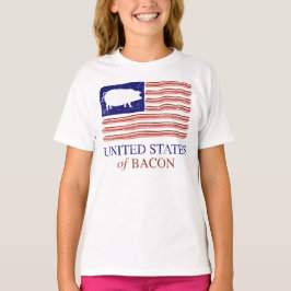 Estados Unidos de la camiseta apenada tocino