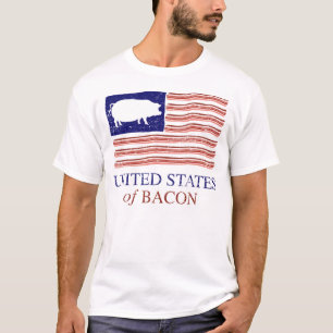 Estados Unidos de la camiseta apenada tocino