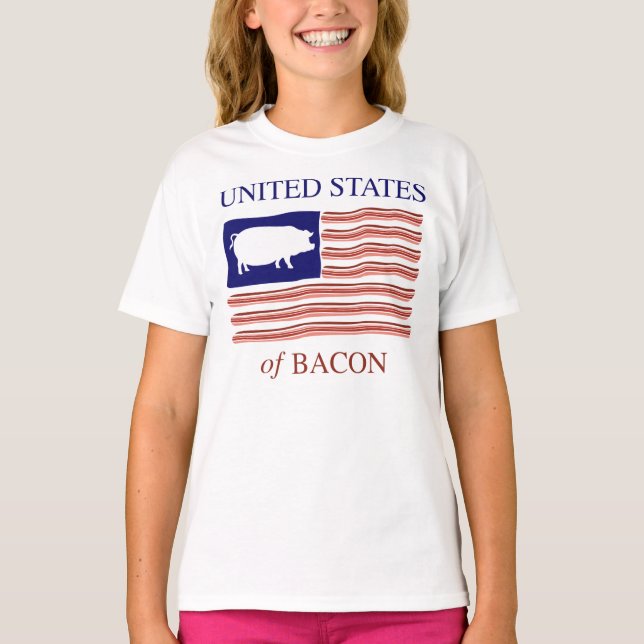 Estados Unidos de la camiseta del tocino (Anverso)